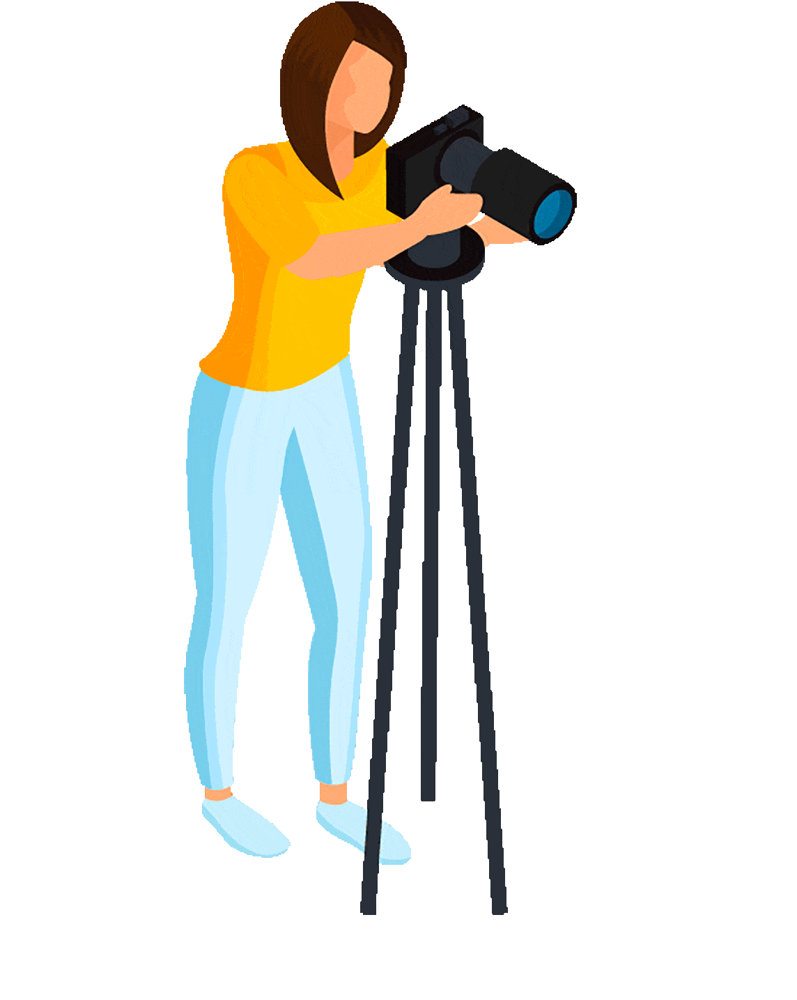 Illustration d'une animation photo avec un photographe connecté