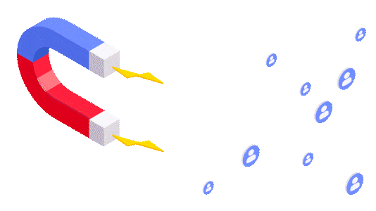 Illustration d'un aimant à contacts