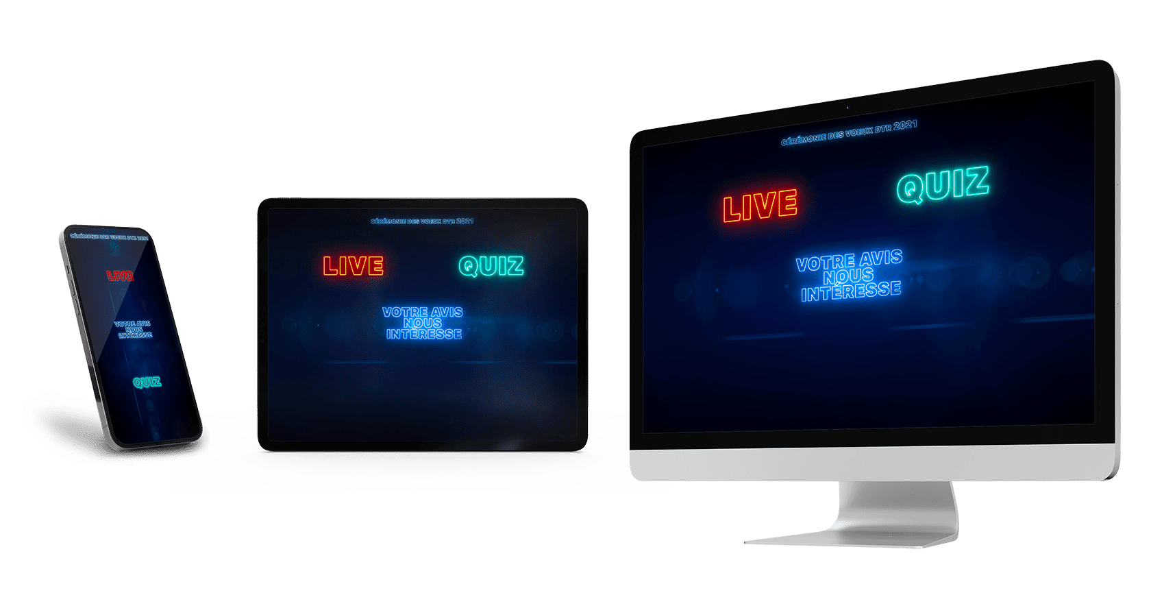Illustration de vote live et quiz