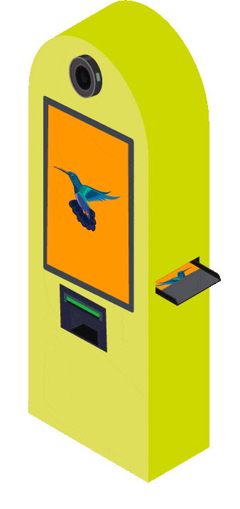 Illustration d'une borne autonome
