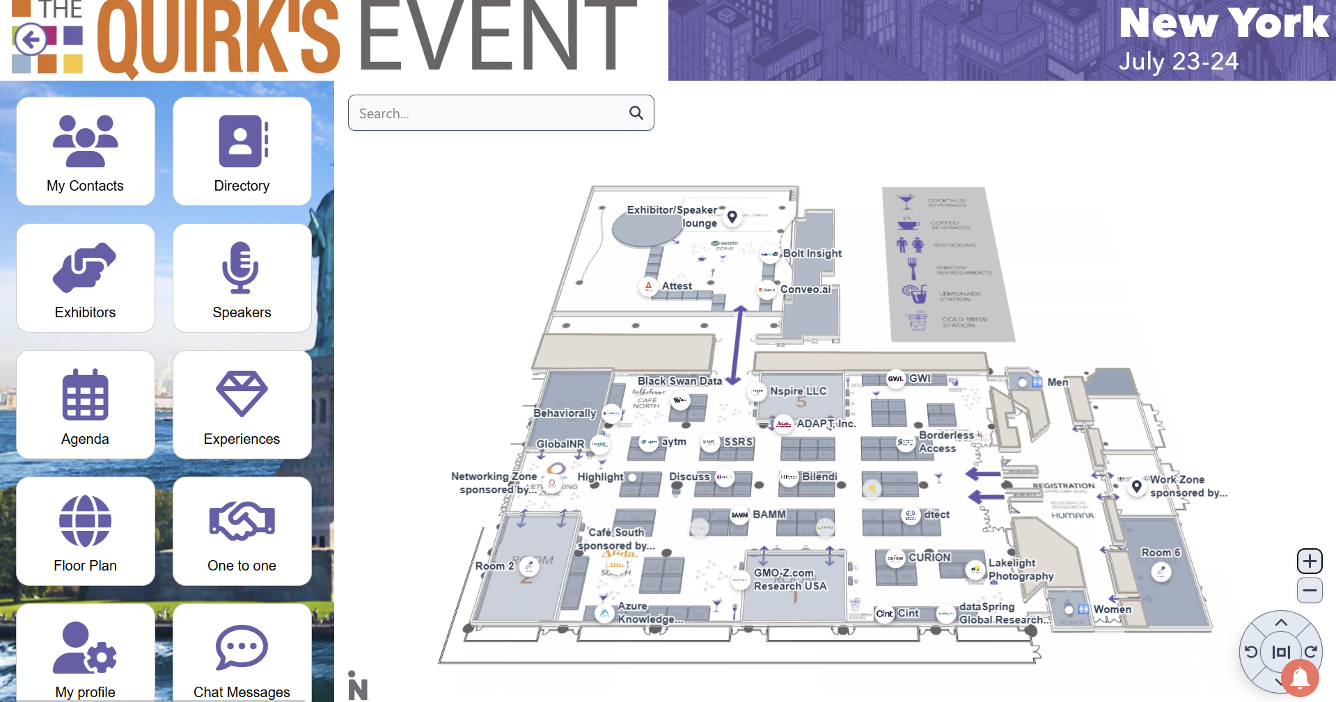 Plan interactif Captag pour événements digitaux et hybrides