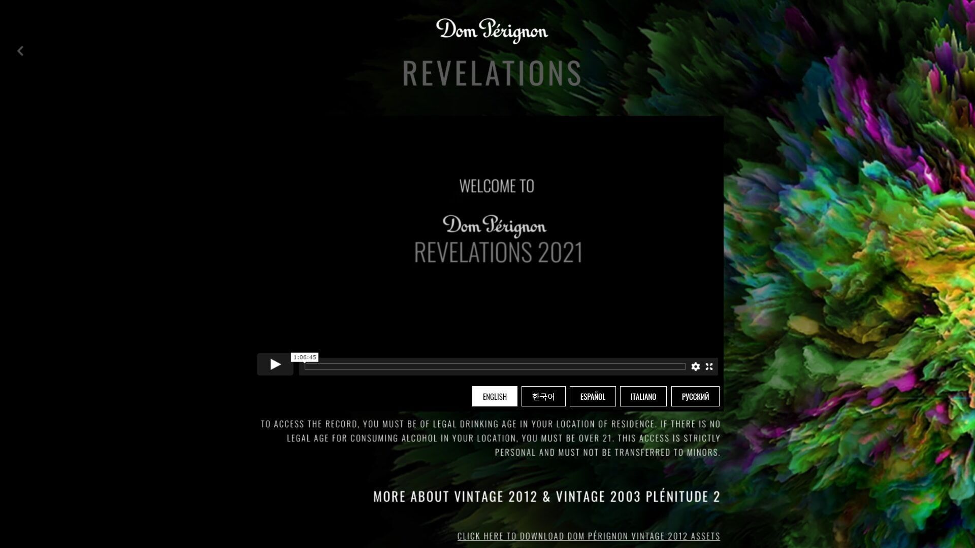 Révélation Dom Pérignon 2021
