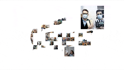 Illustration d'un logo mosaïque