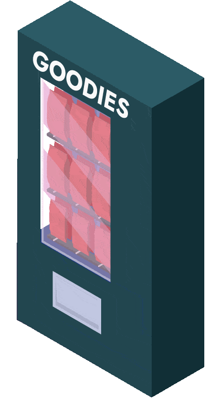 Illustration d'une machine à goodies
