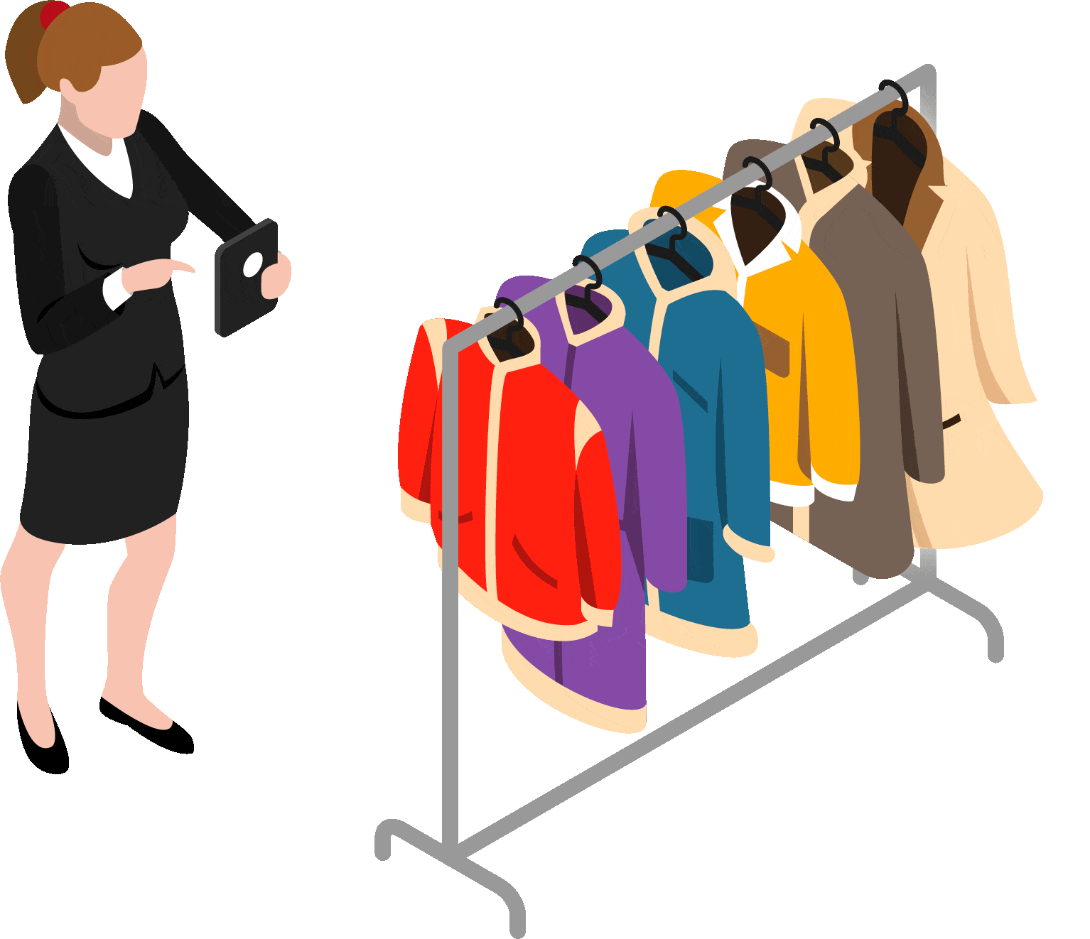 Illustration d'un vestiaire connecté